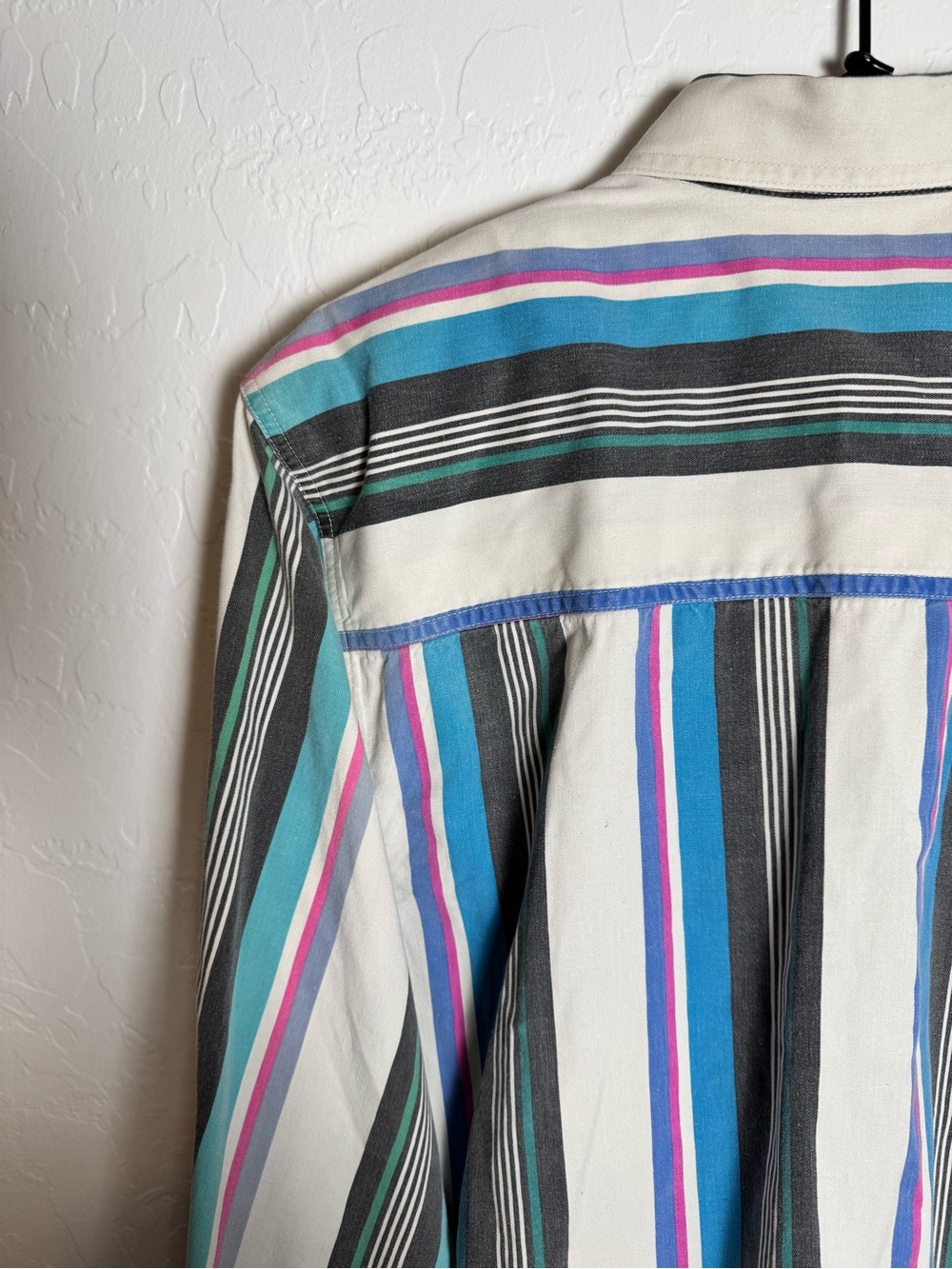 Vintage 90s Wrangler Painted Desert Striped Western Button Up Shirt - Picture 9 of 13